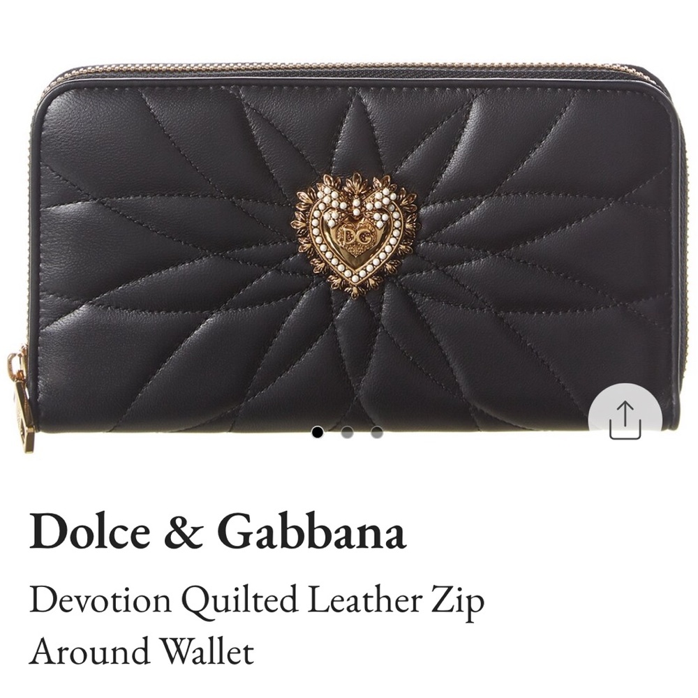 DOLCE & GABBANA - Devotion Quilted Wallet